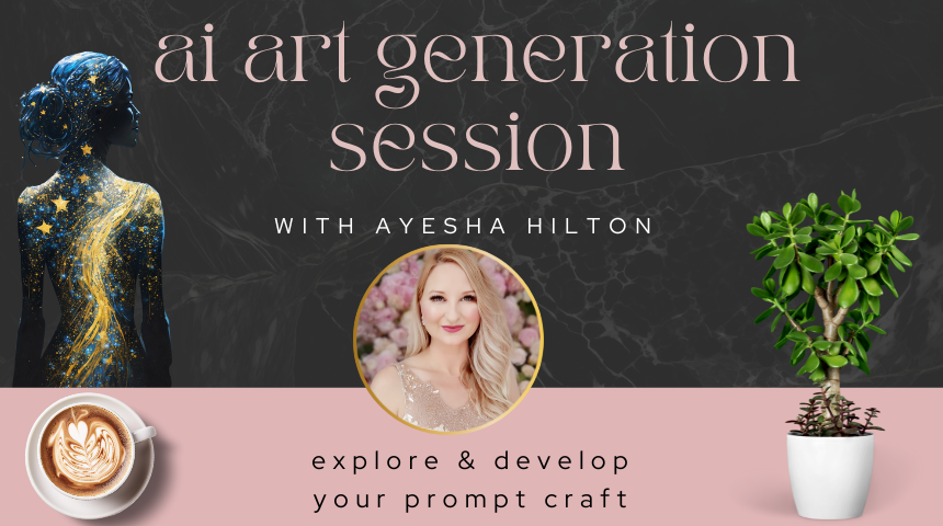 AI Art Generation Session with Ayesha Hilton - one to one